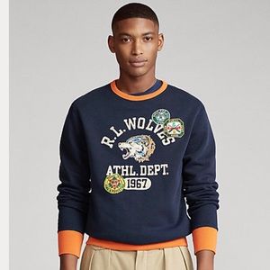 Limited Edition Polo Ralph Lauren Cotton Athletic Fleece Crewneck Sweatshirt